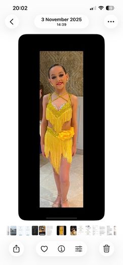 Latin dress Yellow