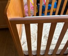 wooden cot