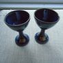 Goblets, Pottery, Louis Mulcahy pottery. Image 2