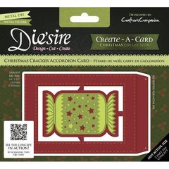 Die'Sire Create A Card Accordian Die "Christmas Cracker"