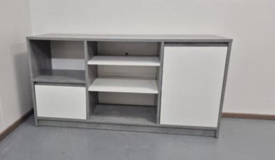 white/grey cabinet