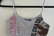 Grey crop top primark