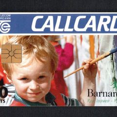 1995 Ireland 50 unit 150th anniversary of the birth of the Barnardos Children's Charity founder, Dr. Thomas Barnardo (Gemplus GEM1) Call Card Used. Telecom Eireann card number 1091