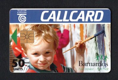 1995 Ireland 50 unit 150th anniversary of the birth of the Barnardos Children's Charity founder, Dr. Thomas Barnardo (Gemplus GEM1) Call Card Used. Telecom Eireann card number 1091