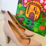 Light Pink Suede High Heels New Look Image 6
