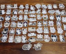 70pcs Cat Stickers Decals