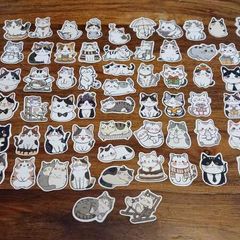70pcs Cat Stickers Decals