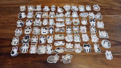 70pcs Cat Stickers Decals