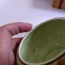 Lovely Vintage and Rare Small Sugar Bowl by Sterling Pottery, Fenton, Stoke on Trent, Circa 1949-1953 in the Raised Acanthus Leaf Pattern Image 10