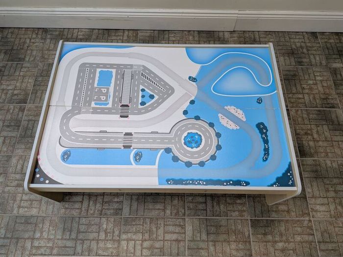 Wooden Train Set Table