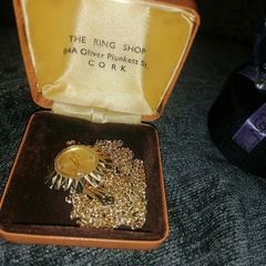 Vintage. 1979 lady's pocket watch gold plated