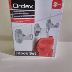 Ordex self adhesive hooks, 3 pcs