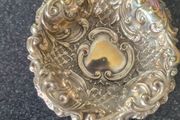 Sterling Silver Pin Dish and a Birmingham Silver Napkin Ring