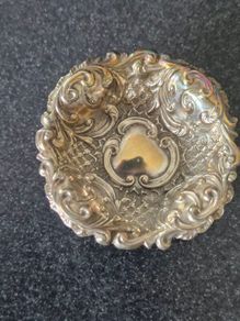 Sterling Silver Pin Dish and a Birmingham Silver Napkin Ring