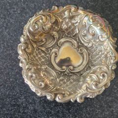 Sterling Silver Pin Dish and a Birmingham Silver Napkin Ring