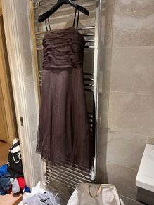 Vintage brown tulle dress