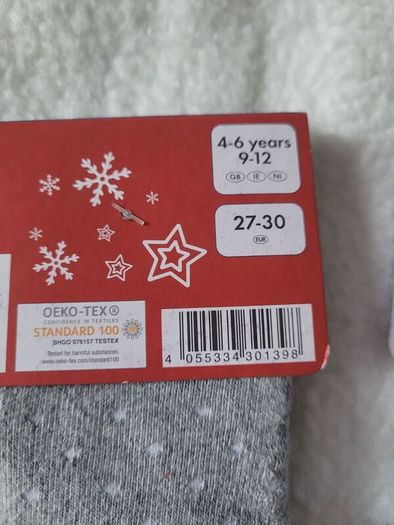 Kids Christmas Socks 2x, 4-6 years
