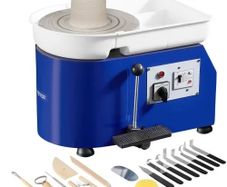 Pottery Wheel 27.9 cm Ceramic Wheel Foot Pedal Sculpting Tools Apron 350W