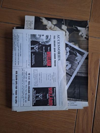 1971 Willard Pressbook & Press Kit Synopsis & Press Photos