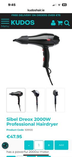 Dreox hairdryer