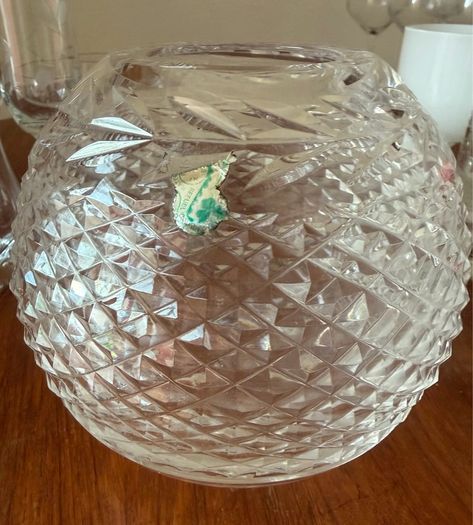Vintage 1980's Waterford Crystal Glandore Rose Bowl