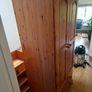 Solid pine wardrobe with drawers Image 2