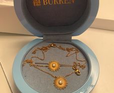 Burren necklace and bracelet set gold plated 18k