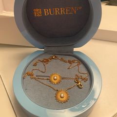 Burren necklace and bracelet set gold plated 18k