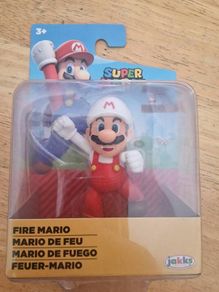 BRAND NEW Super Mario Fire Mario Fist Bump 2.5 inch Action Figure
