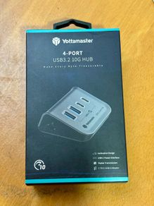 Yottamaster 4 Port USB Hub, Powered USB Hub with 10Gbps Data Transfer