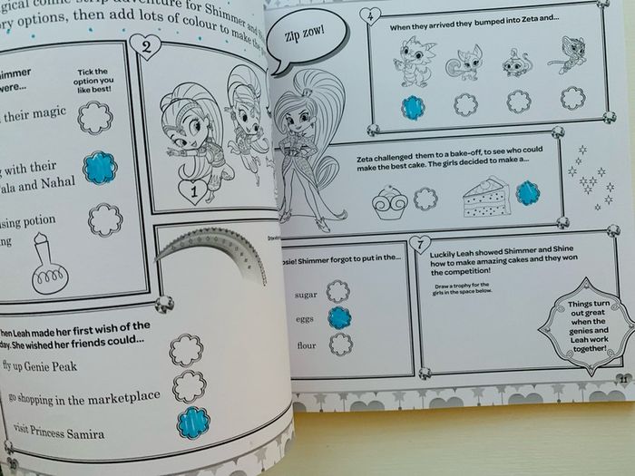 Shimmer & Shine Colouring Book & Soft Toy