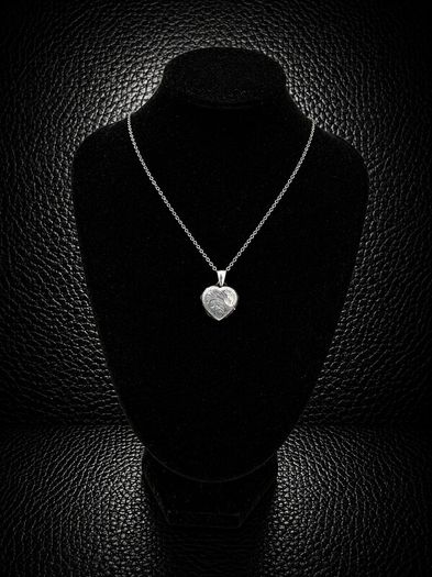 Vintage 925 Sterling Silver Locket Necklace