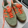Adidas Gazelle Bold platform trainers - green and orange Image 6