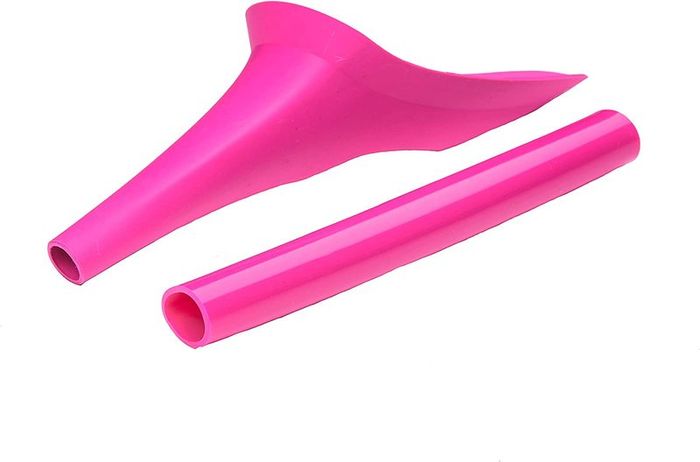 Reusable Pee Funnel  A Flexible, Larger Version Of The Original Female Urination Device Since 1999! Quickly, Easily and Discreetly, Wee Standing Up. Comes with an Extension Pipe.