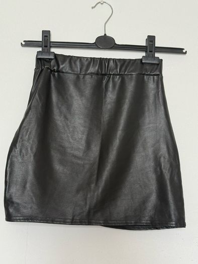 Sexy Faux Leather mini skirt; S size; UK manufactured