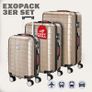 Set 3-Piece Trolley Suitcase Hard Shell M L XL Image 3