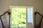 Pair of Large Ornate Harp Display Units, Glass Shelves &amp; Lighting