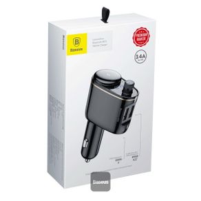 Baseus Locomotive Dual USB Bluetooth FM Transmitter with Cigarette Lighter Port