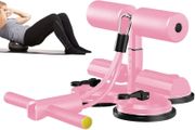 Sit-Up Bar Floor, Ab Exercise Machine, Home Workout Equipment with Suction Cups, Resistance Bands with Adjustable Tension, Ab Exercise Bar with Non Slip Base, Sit Up Trainer for Women Men