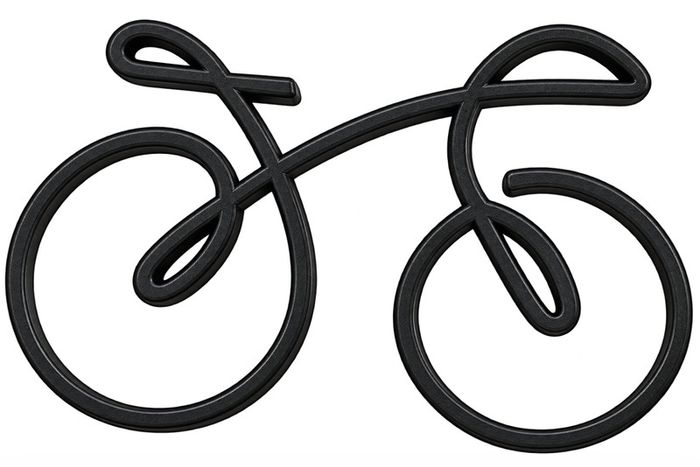 Modern Bicycle Sculpture Unique 3D Printed Home Decor
