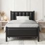 Single Bed Frame with Upholstered Headboard Image 9