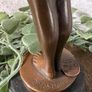 The Sad Girl - Bronze, Marble, Signed Image 7