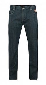 KAM Jeanswear "Stark" Mid Blue Distressed Relaxed Fit Jeans - Size 46R - (Brand New & Tagged)