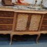 Vintage Spanish Sideboard with Marble Top Image 5