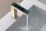 LED Bathroom Faucet, Modern Bathroom Basin Mixer Tap with LED Digital Display