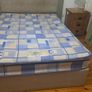 double bed with mattress and headboard Image 2