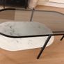 Black Coffee Table Marble Image 2