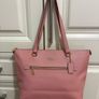 Genuine Coach Pink Leather Tote Bag Image 7