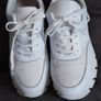 Liviana Conti leather and fabric trainers Image 2