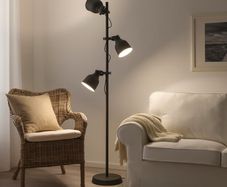 IKEA HEKTAR Floor Lamp (3-Spot Each) Dark Grey